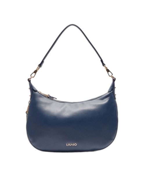 borsa donna a spalla/tracolla zip all around ecopelle blu LIU JO | AA5133-E005494024